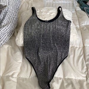 sparkly thong bodysuit